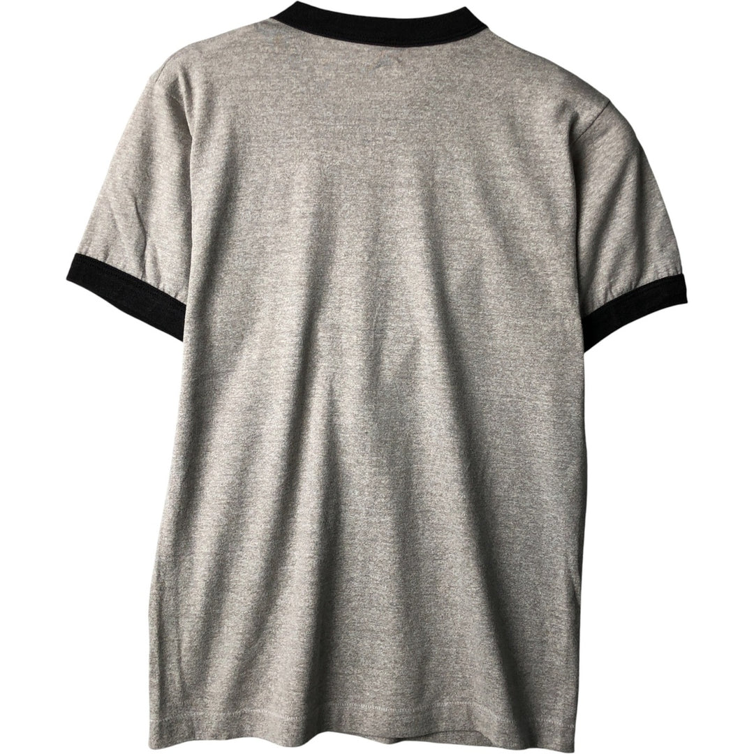 Vintage 80s-90'S Screen Stars Ringer T-shirt, Men's Size Medium cotton gray type Vintage Second Hand