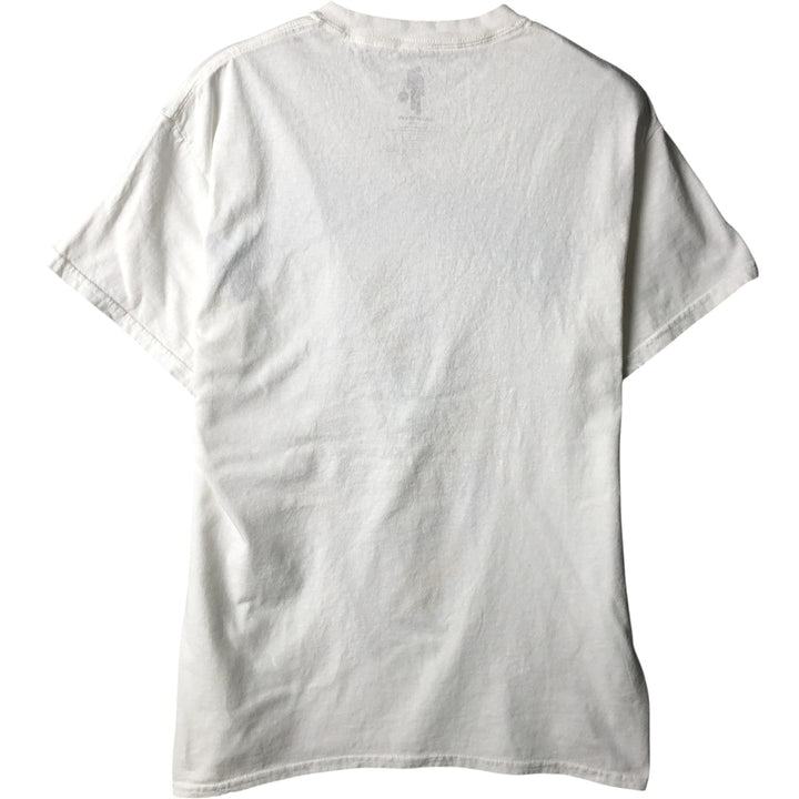 Billie Eilish Band T-shirt, Men's M size cotton white type Vintage Second Hand