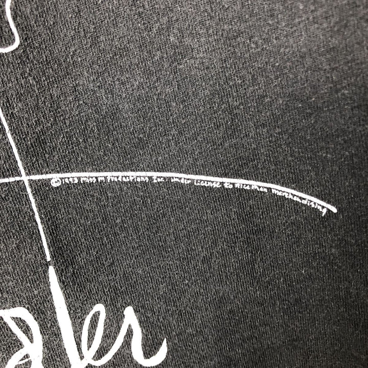 90'S Bette Midler band T-shirt, men's size L unclear black type Vintage Second Hand