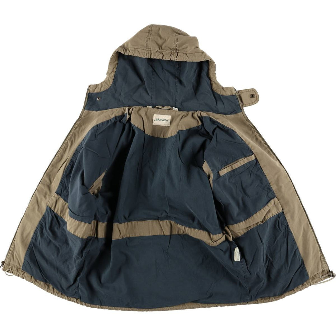 St. John's Bay STJOHN'SBAY Cotton Parka, Men's Size L cotton beige type brown Vintage Second Hand