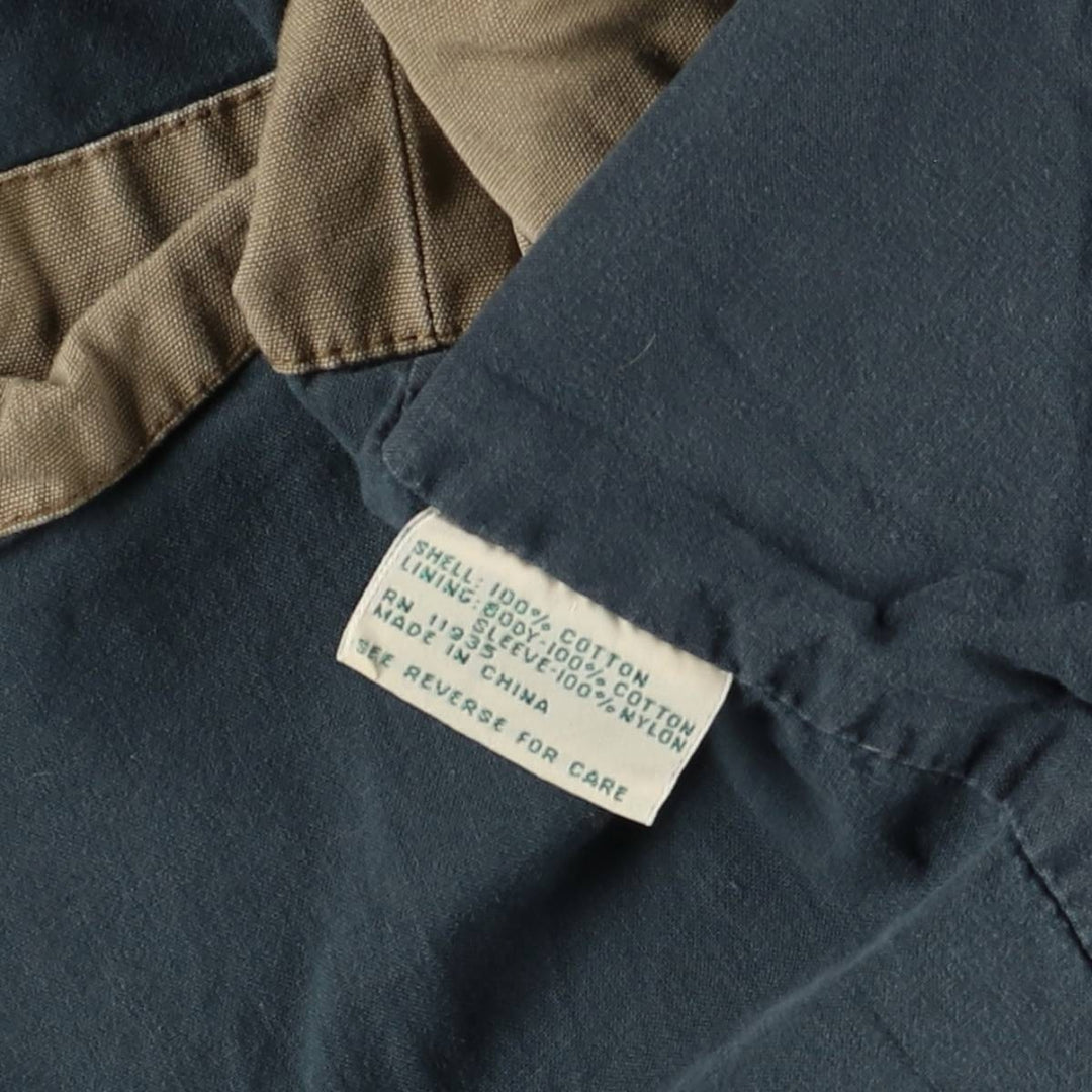 St. John's Bay STJOHN'SBAY Cotton Parka, Men's Size L cotton beige type brown Vintage Second Hand