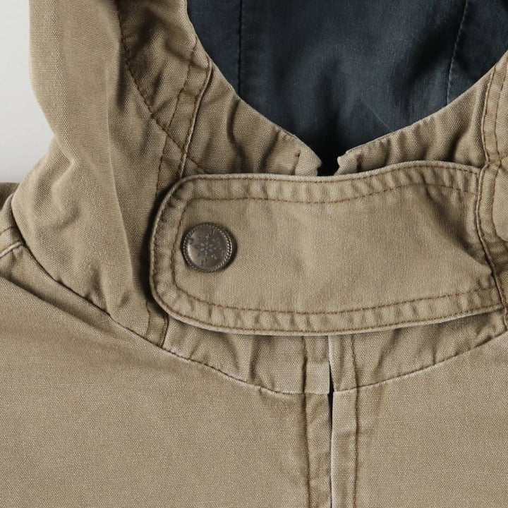 St. John's Bay STJOHN'SBAY Cotton Parka, Men's Size L cotton beige type brown Vintage Second Hand