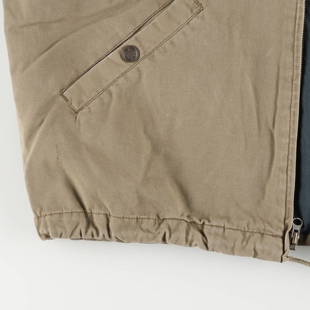 St. John's Bay STJOHN'SBAY Cotton Parka, Men's Size L cotton beige type brown Vintage Second Hand
