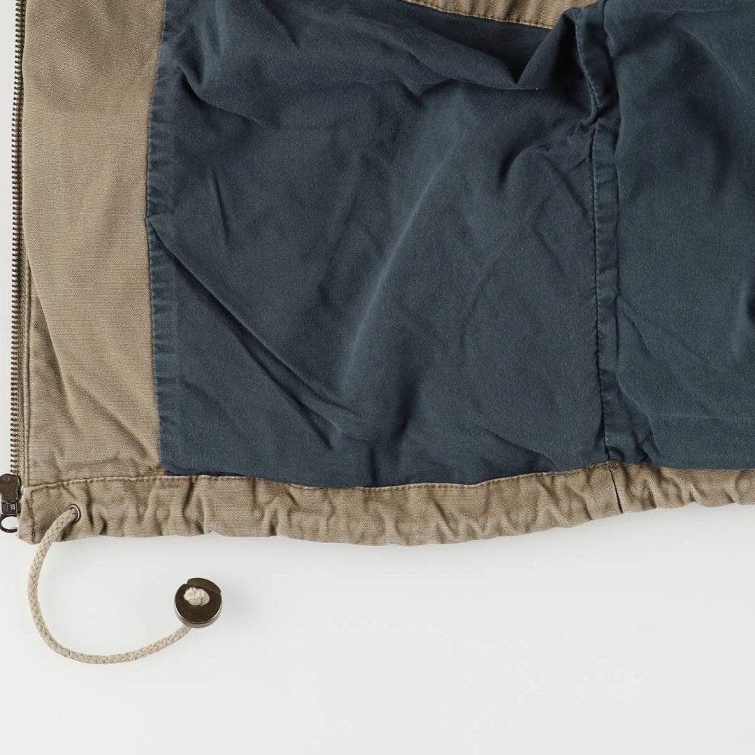 St. John's Bay STJOHN'SBAY Cotton Parka, Men's Size L cotton beige type brown Vintage Second Hand