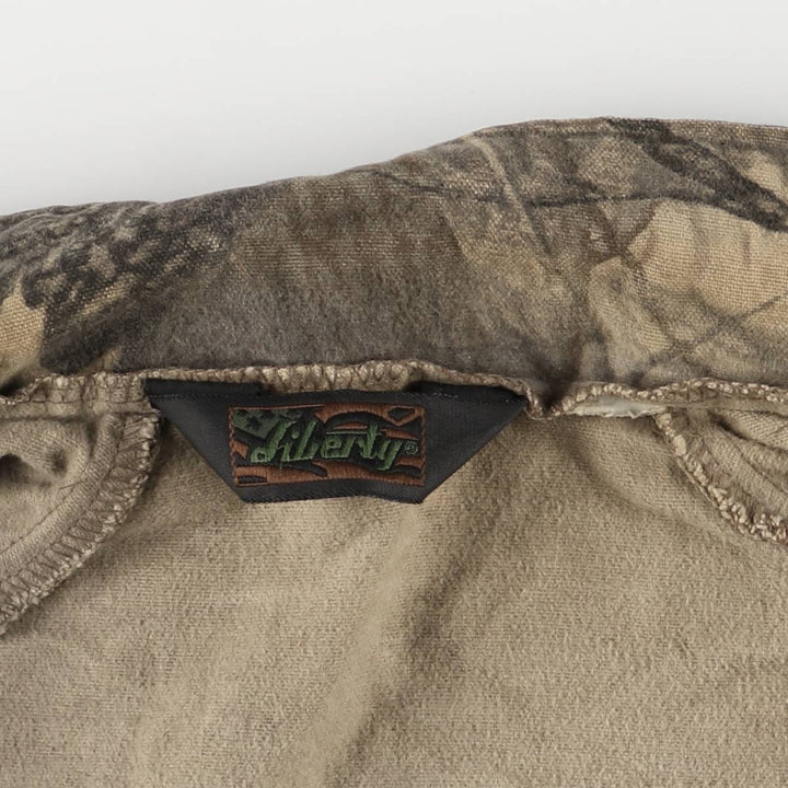 90'S Vintage Liberty Camouflage Pattern Realtree Camo Zip-Up Jacket, Men's XL unclear Beige type Vintage Second Hand