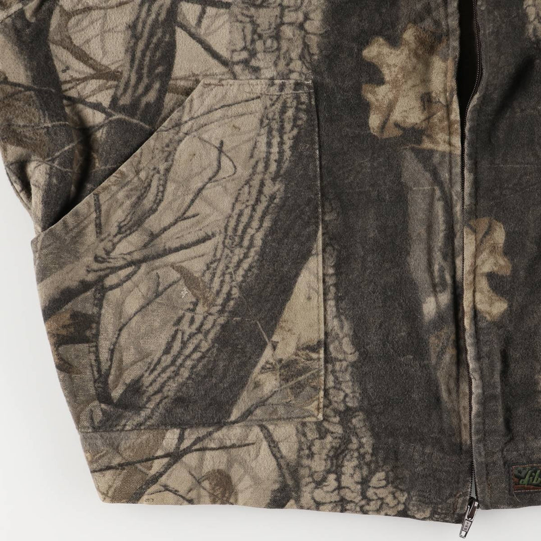 90'S Vintage Liberty Camouflage Pattern Realtree Camo Zip-Up Jacket, Men's XL unclear Beige type Vintage Second Hand