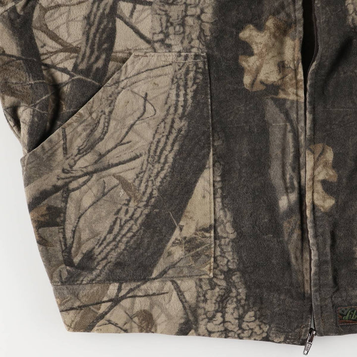 90'S Vintage Liberty Camouflage Pattern Realtree Camo Zip-Up Jacket, Men's XL unclear Beige type Vintage Second Hand