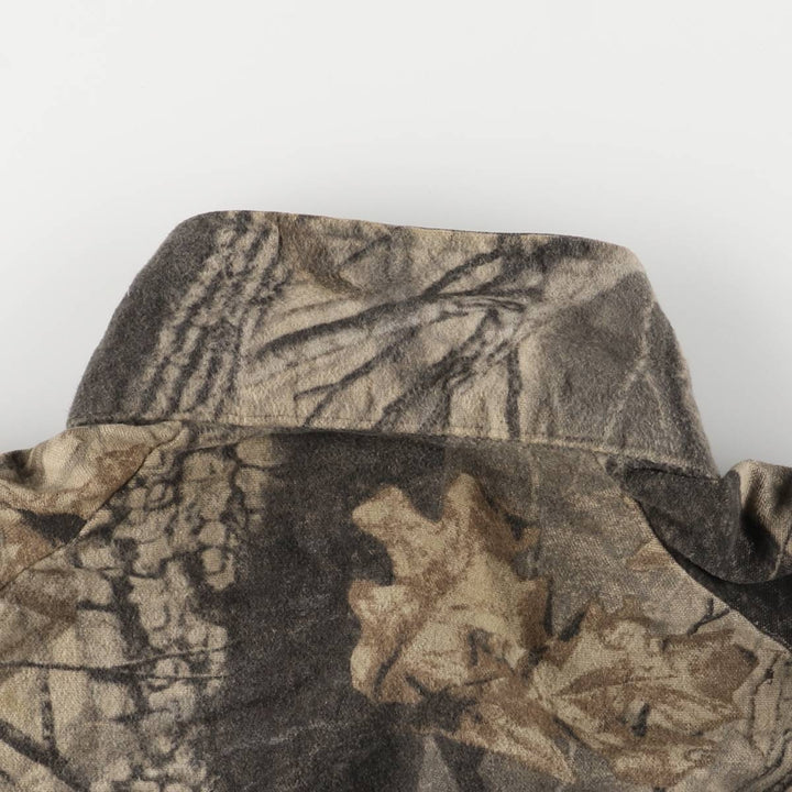 90'S Vintage Liberty Camouflage Pattern Realtree Camo Zip-Up Jacket, Men's XL unclear Beige type Vintage Second Hand