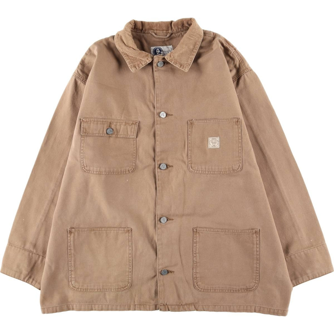 Vintage 90'S Arizona Michigan Chore Coat Duck Coverall, Men's XL unclear beige type brown Vintage Second Hand