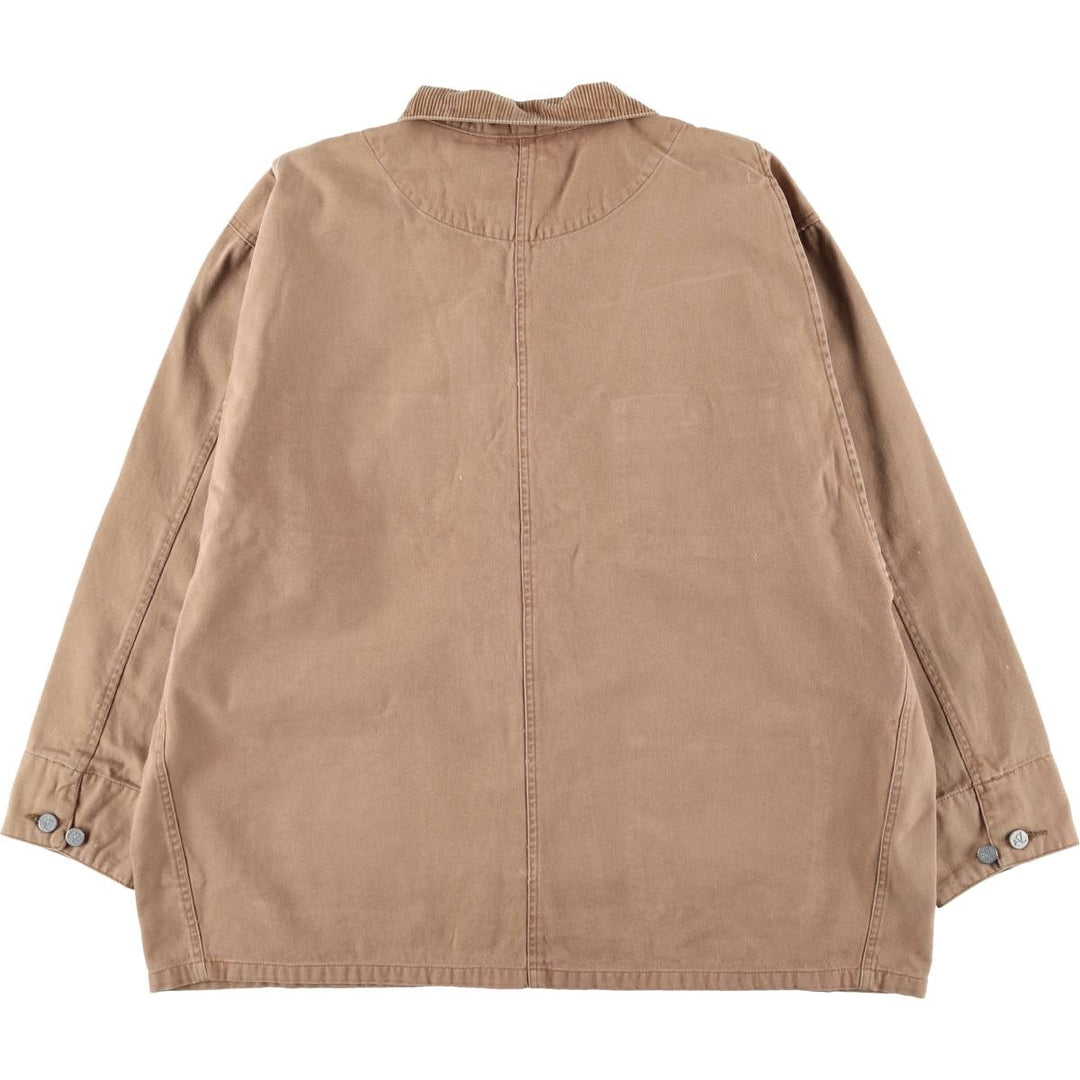 Vintage 90'S Arizona Michigan Chore Coat Duck Coverall, Men's XL unclear beige type brown Vintage Second Hand