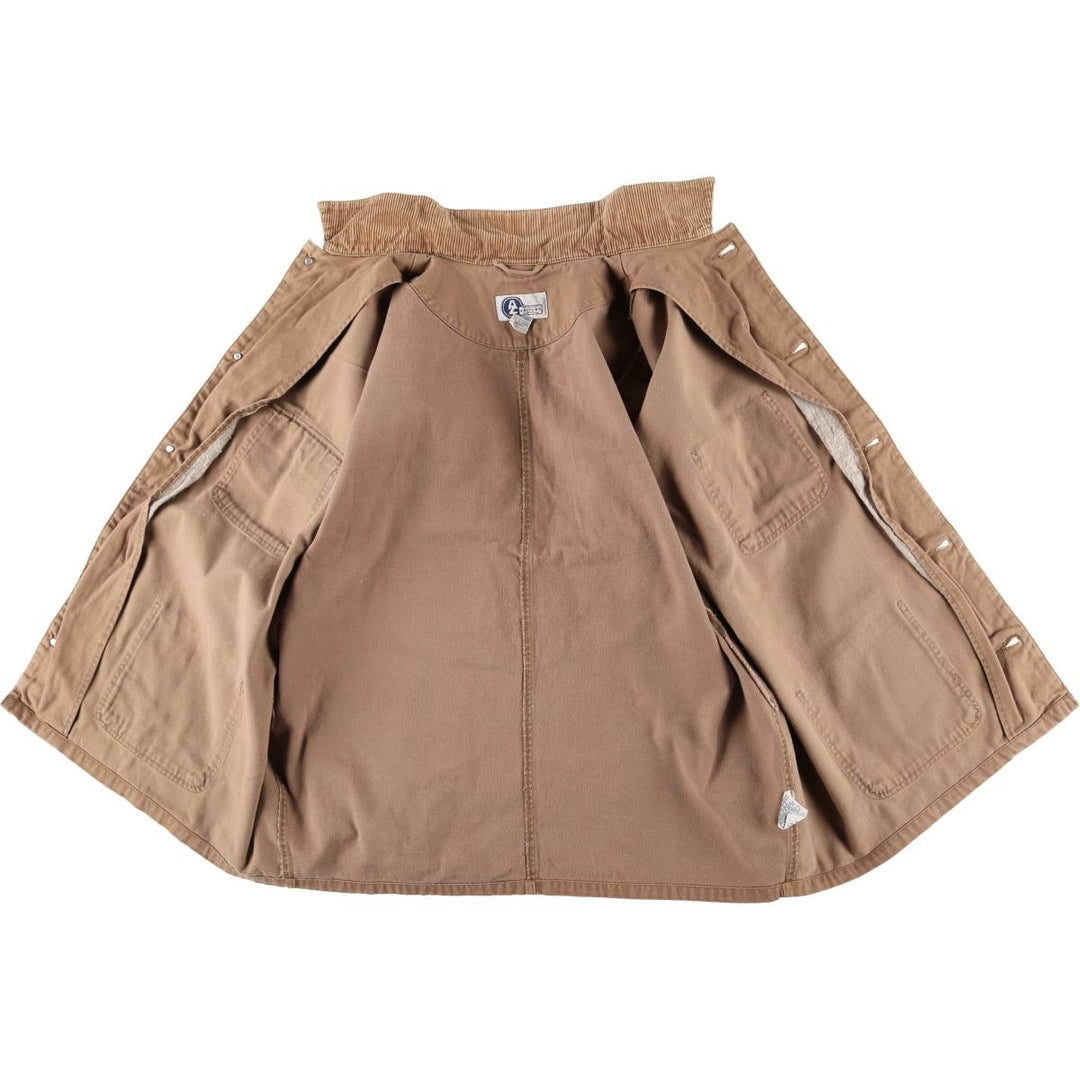 Vintage 90'S Arizona Michigan Chore Coat Duck Coverall, Men's XL unclear beige type brown Vintage Second Hand