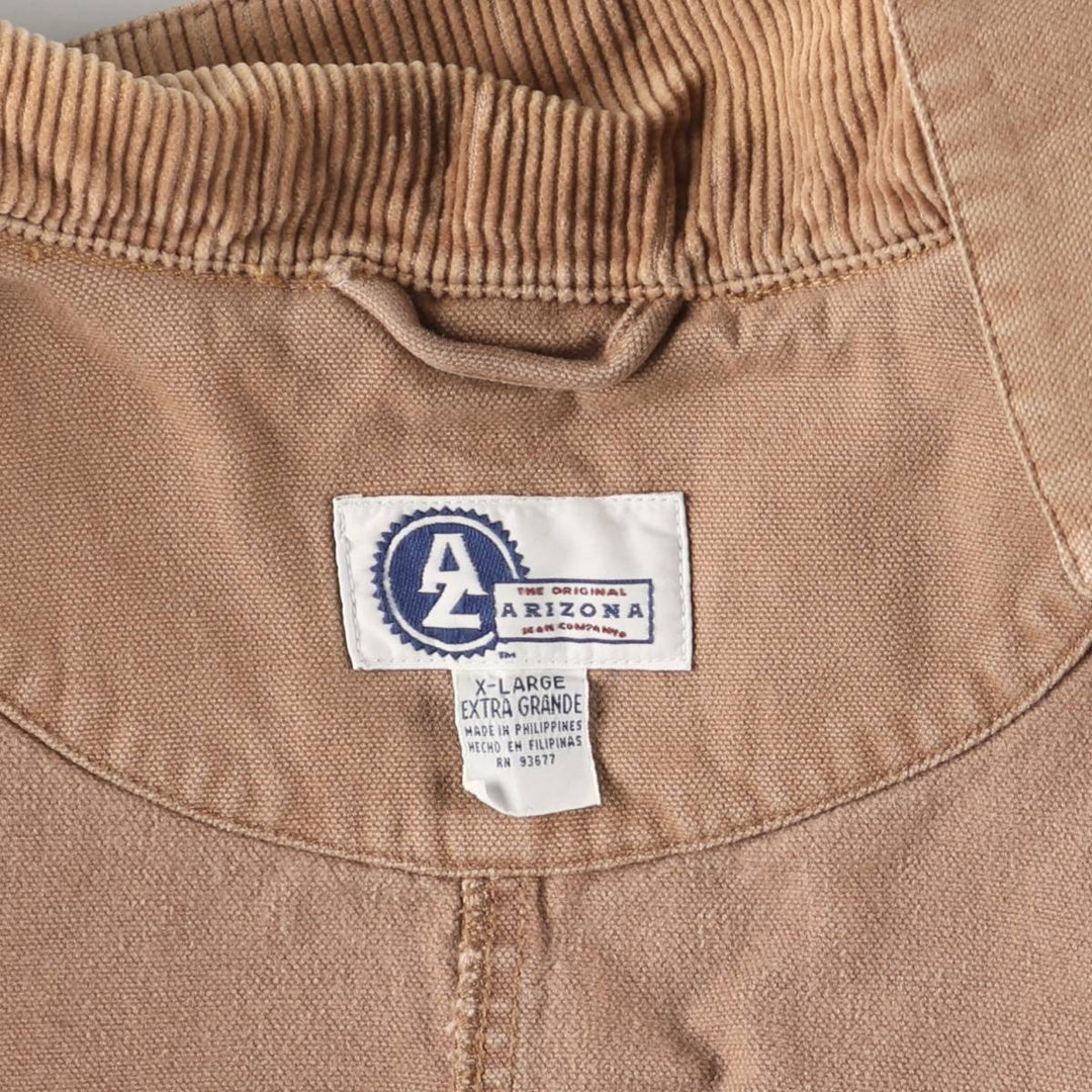 Vintage 90'S Arizona Michigan Chore Coat Duck Coverall, Men's XL unclear beige type brown Vintage Second Hand