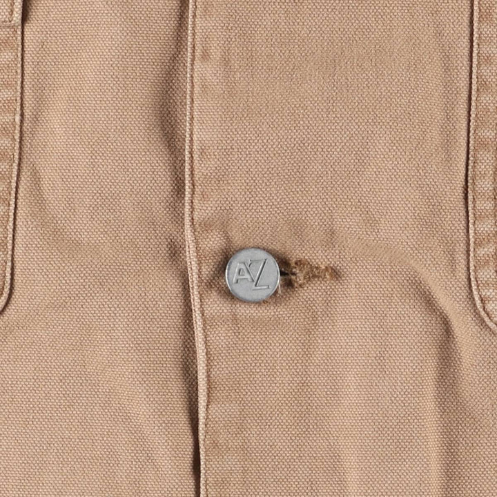 Vintage 90'S Arizona Michigan Chore Coat Duck Coverall, Men's XL unclear beige type brown Vintage Second Hand
