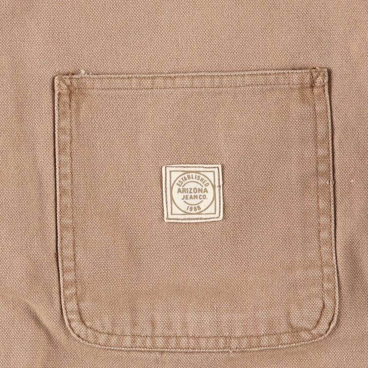 Vintage 90'S Arizona Michigan Chore Coat Duck Coverall, Men's XL unclear beige type brown Vintage Second Hand