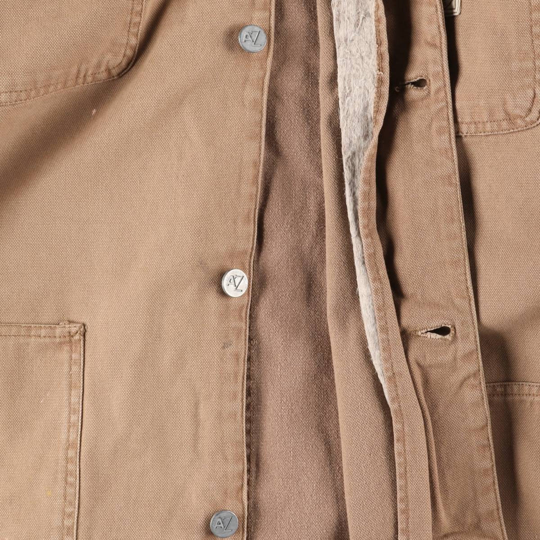 Vintage 90'S Arizona Michigan Chore Coat Duck Coverall, Men's XL unclear beige type brown Vintage Second Hand