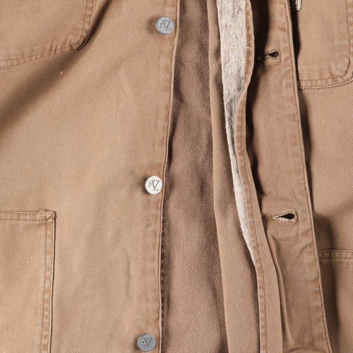 Vintage 90'S Arizona Michigan Chore Coat Duck Coverall, Men's XL unclear beige type brown Vintage Second Hand