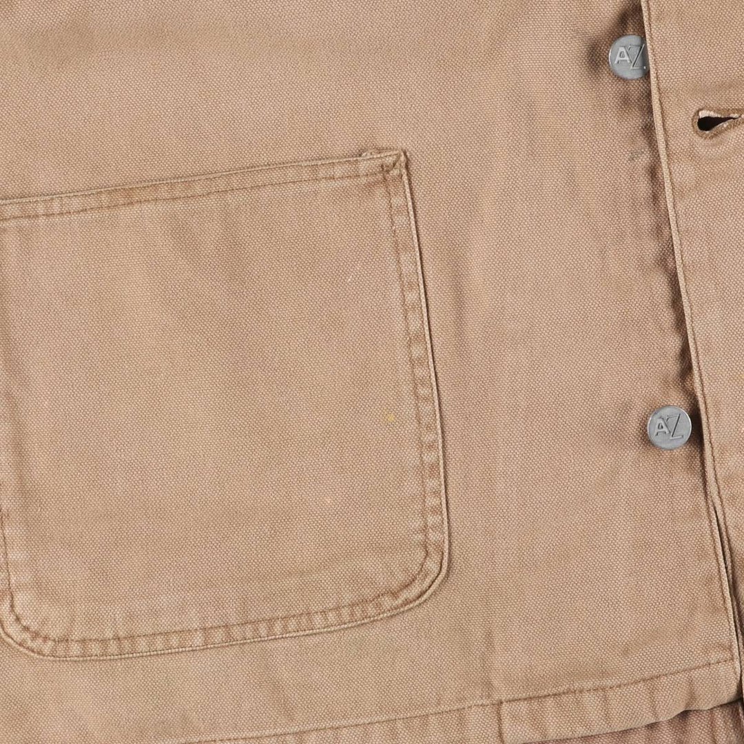 Vintage 90'S Arizona Michigan Chore Coat Duck Coverall, Men's XL unclear beige type brown Vintage Second Hand