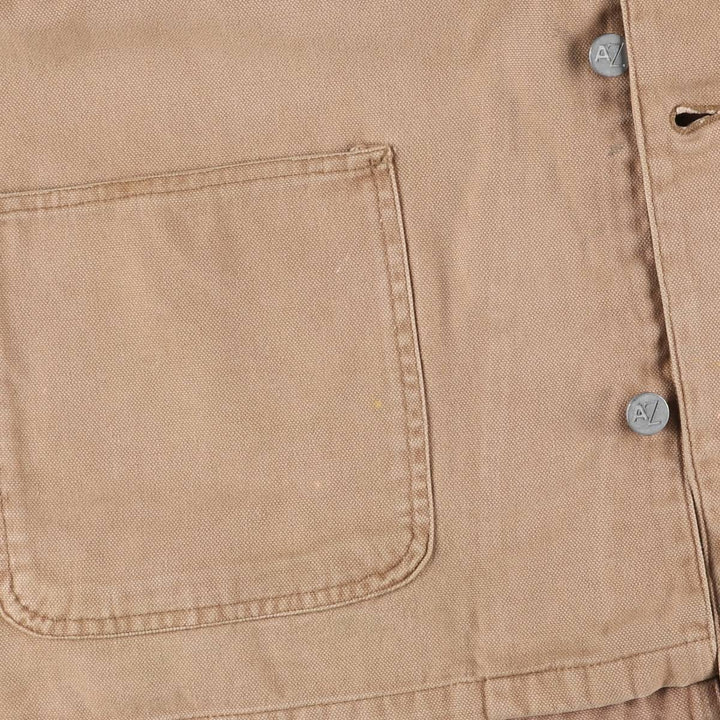 Vintage 90'S Arizona Michigan Chore Coat Duck Coverall, Men's XL unclear beige type brown Vintage Second Hand