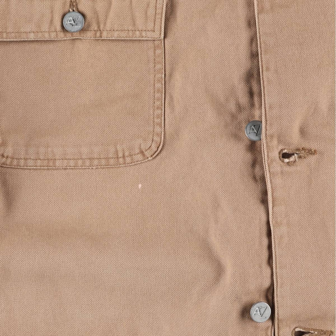 Vintage 90'S Arizona Michigan Chore Coat Duck Coverall, Men's XL unclear beige type brown Vintage Second Hand