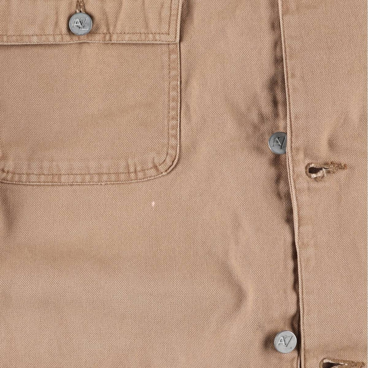 Vintage 90'S Arizona Michigan Chore Coat Duck Coverall, Men's XL unclear beige type brown Vintage Second Hand