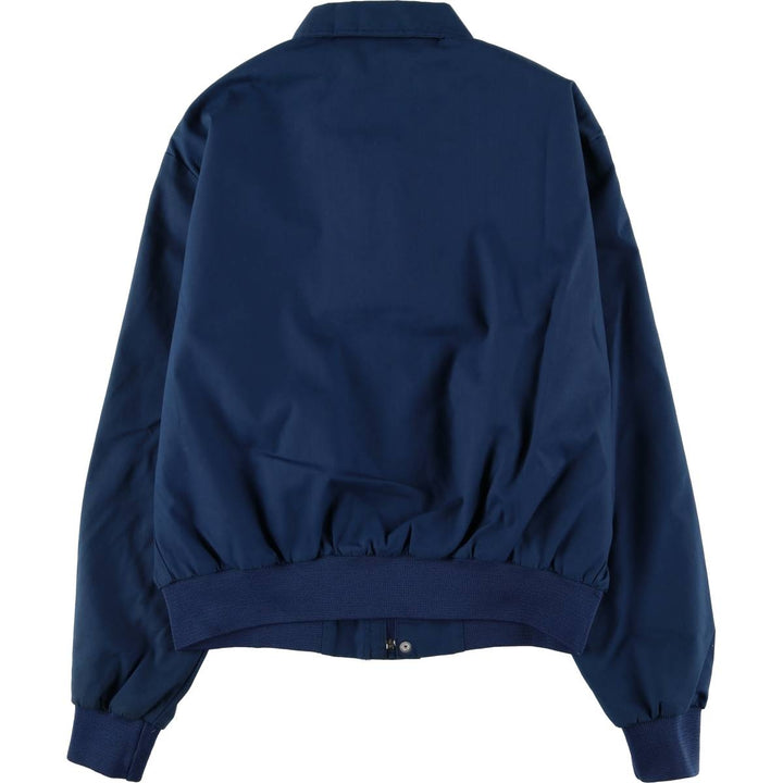 Vintage 80s-90'S the Ltd. Wide Collar Blouson, Made in USA, Men's Size L polyester navy blue type Vintage Second Hand