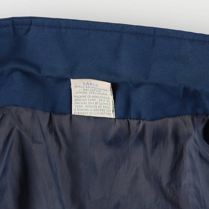 Vintage 80s-90'S the Ltd. Wide Collar Blouson, Made in USA, Men's Size L polyester navy blue type Vintage Second Hand