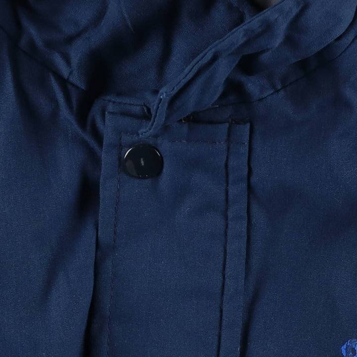 Vintage 80s-90'S the Ltd. Wide Collar Blouson, Made in USA, Men's Size L polyester navy blue type Vintage Second Hand