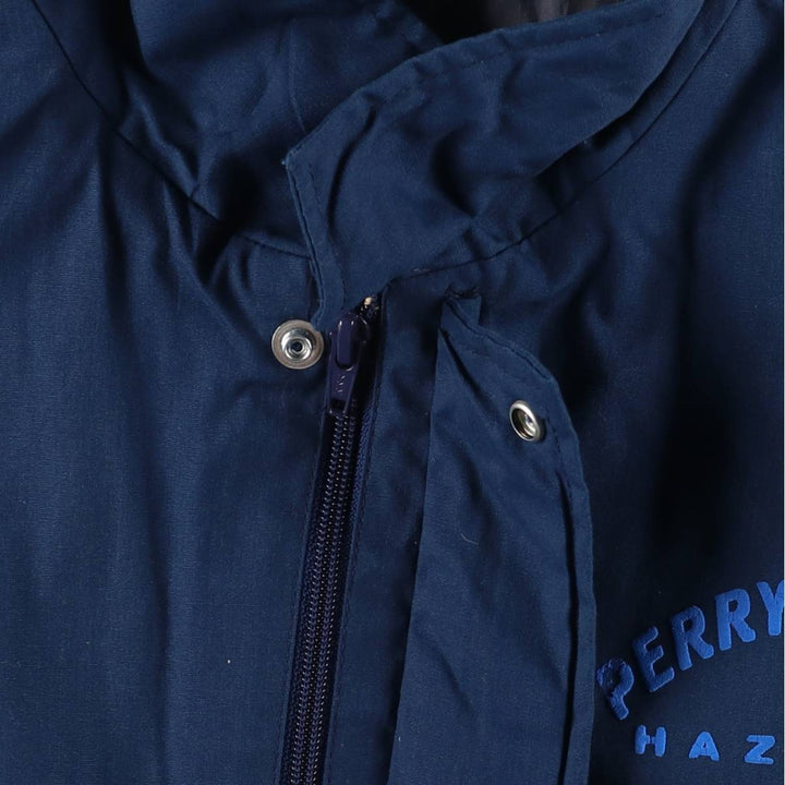 Vintage 80s-90'S the Ltd. Wide Collar Blouson, Made in USA, Men's Size L polyester navy blue type Vintage Second Hand