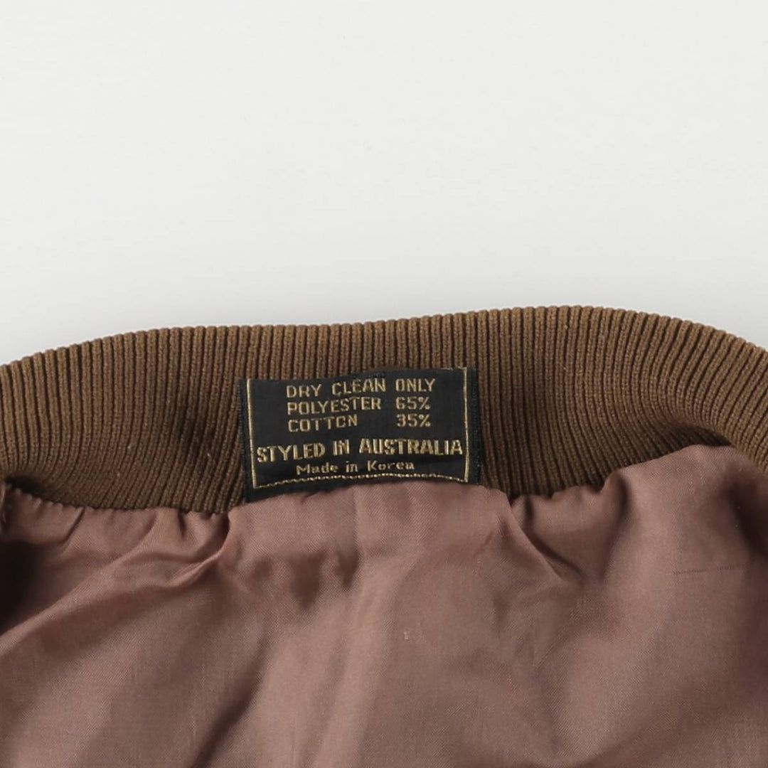 M3G Men's XL Vintage Blouson polyester brown type Vintage Second Hand