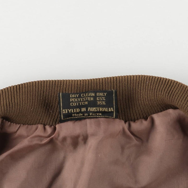 M3G Men's XL Vintage Blouson polyester brown type Vintage Second Hand