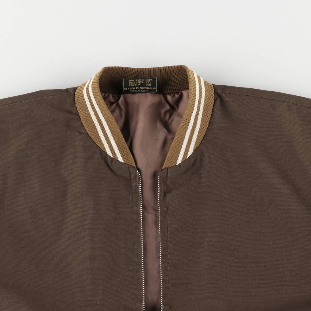 M3G Men's XL Vintage Blouson polyester brown type Vintage Second Hand