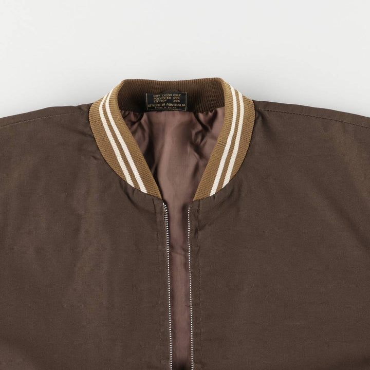 M3G Men's XL Vintage Blouson polyester brown type Vintage Second Hand