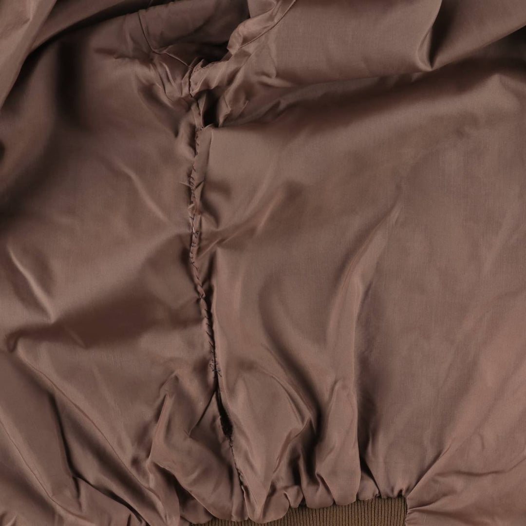 M3G Men's XL Vintage Blouson polyester brown type Vintage Second Hand