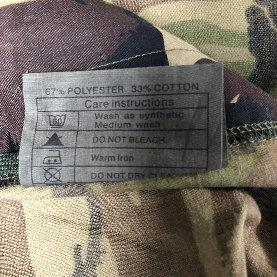 British Army Camouflage Pattern DMP Camo Military Field Jacket, Size 170 polyester Khaki type Vintage Second Hand