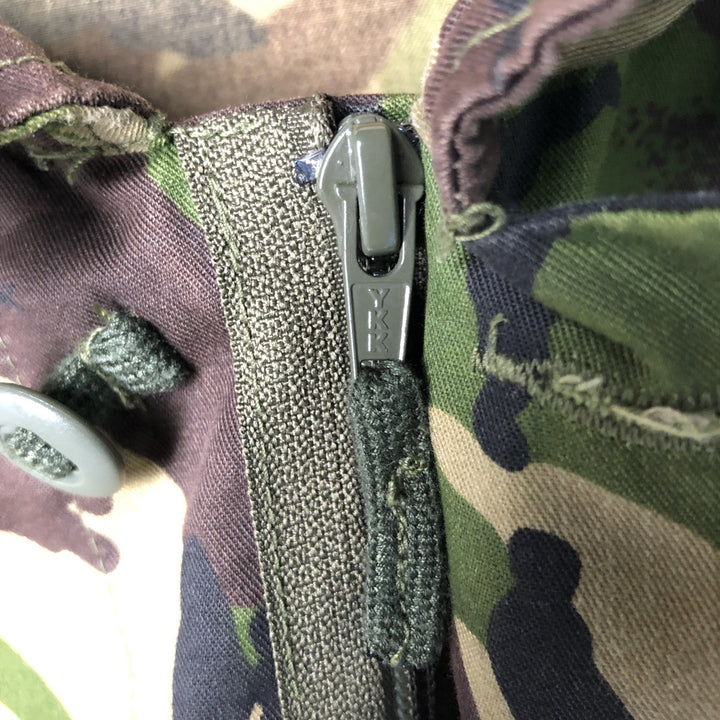 British Army Camouflage Pattern DMP Camo Military Field Jacket, Size 170 polyester Khaki type Vintage Second Hand