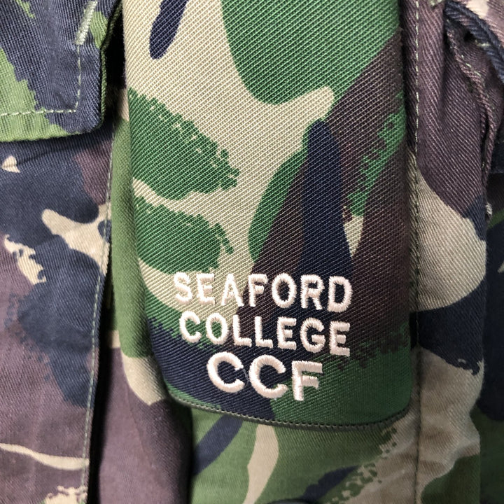 British Army Camouflage Pattern DMP Camo Military Field Jacket, Size 170 polyester Khaki type Vintage Second Hand