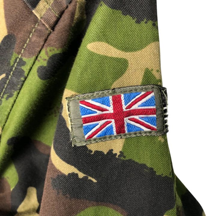 British Army Camouflage Pattern DMP Camo Military Field Jacket, Size 170 polyester Khaki type Vintage Second Hand