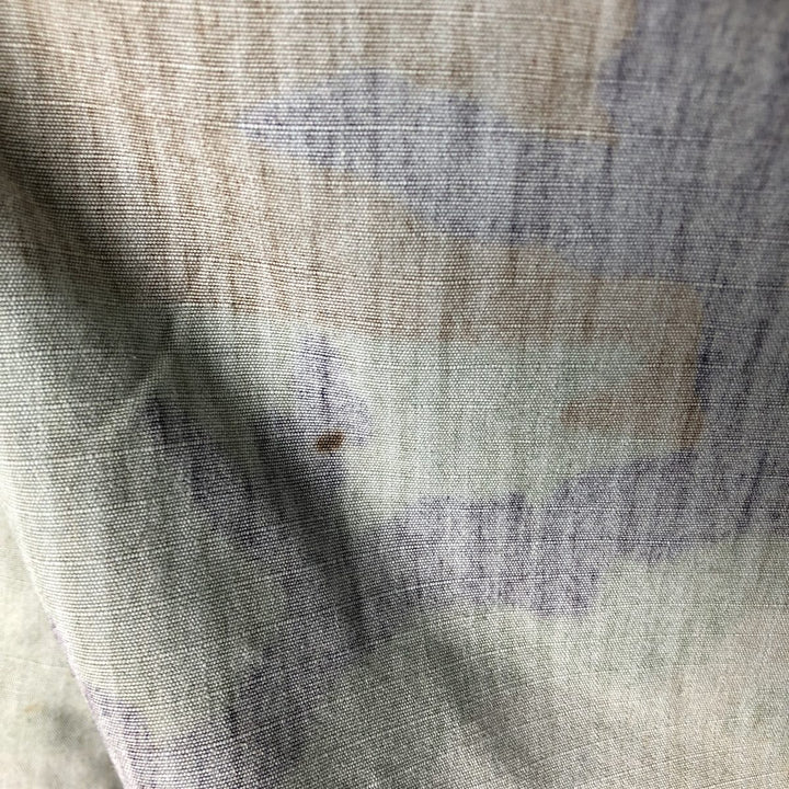 90'S US Military Camouflage Pattern Woodland Camo Ripstop BDU Military Jacket Made in USA MEDIUM-SHORT Men's M Nylon Khaki type Vintage Second Hand
