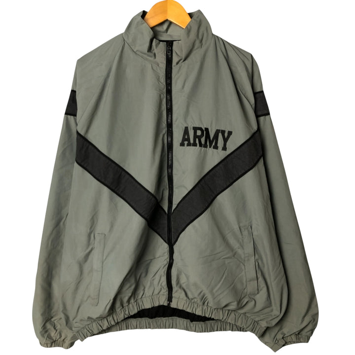 1990'S US Army IPFU Training Jacket, Nylon, Made in USA, X-LARGE-REGULAR, Men's XL Nylon gray type Vintage Second Hand