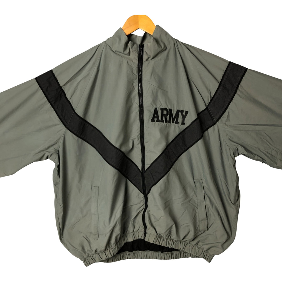 1990'S US Army IPFU Training Jacket, Nylon, Made in USA, X-LARGE-REGULAR, Men's XL Nylon gray type Vintage Second Hand