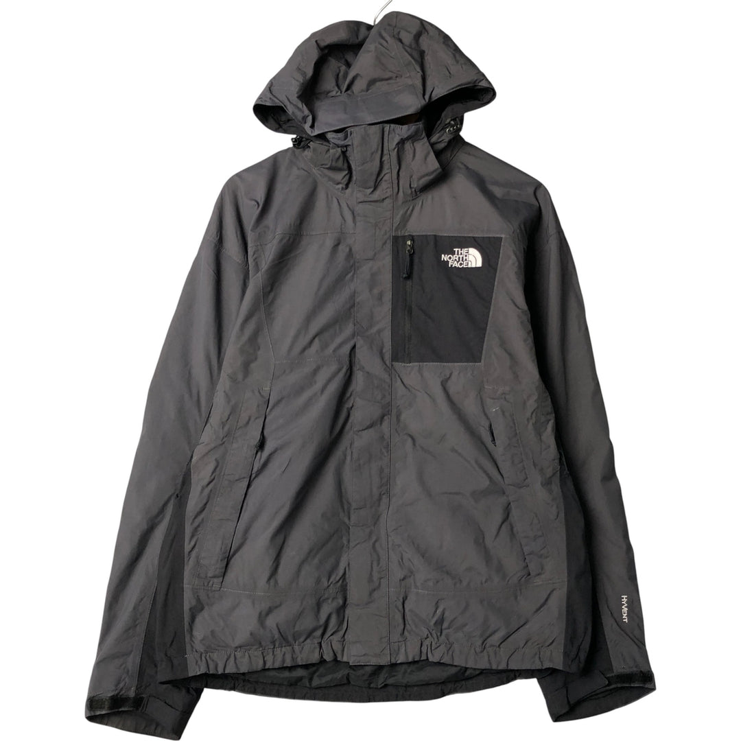 THE NORTH FACE HYVENT Mountain Parka Shell Jacket Men's M size Nylon gray type Vintage Second Hand