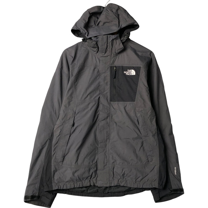 THE NORTH FACE HYVENT Mountain Parka Shell Jacket Men's M size Nylon gray type Vintage Second Hand