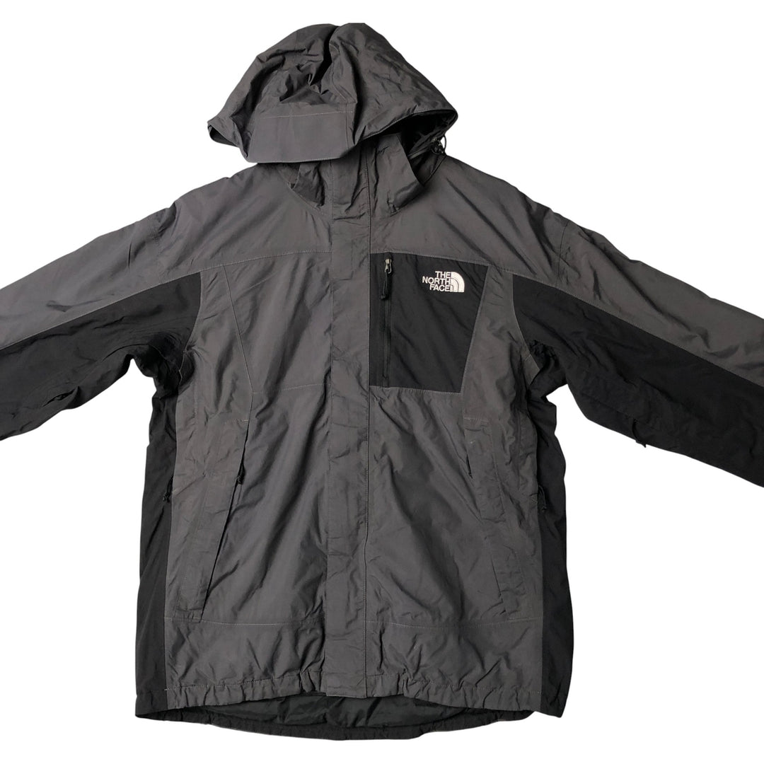 THE NORTH FACE HYVENT Mountain Parka Shell Jacket Men's M size Nylon gray type Vintage Second Hand