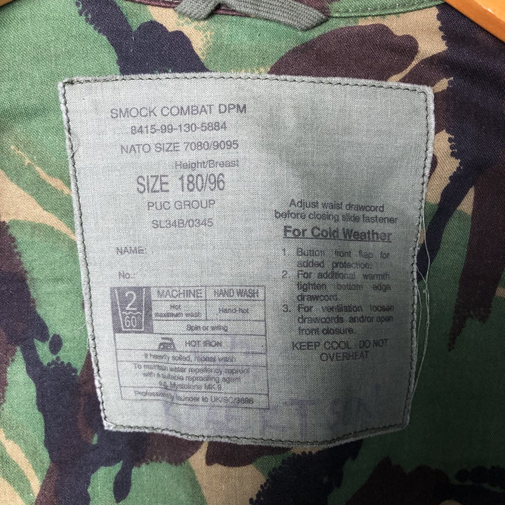 British Army Camouflage Pattern Military Smock Jacket Size 180 unclear Khaki type Vintage Second Hand