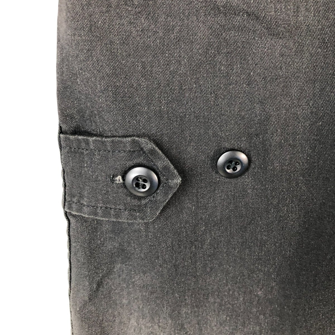 Oversized civilian military jacket, men's size XXXL cotton black type Vintage Second Hand