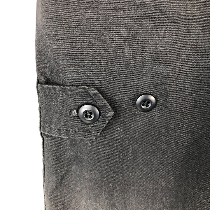 Oversized civilian military jacket, men's size XXXL cotton black type Vintage Second Hand