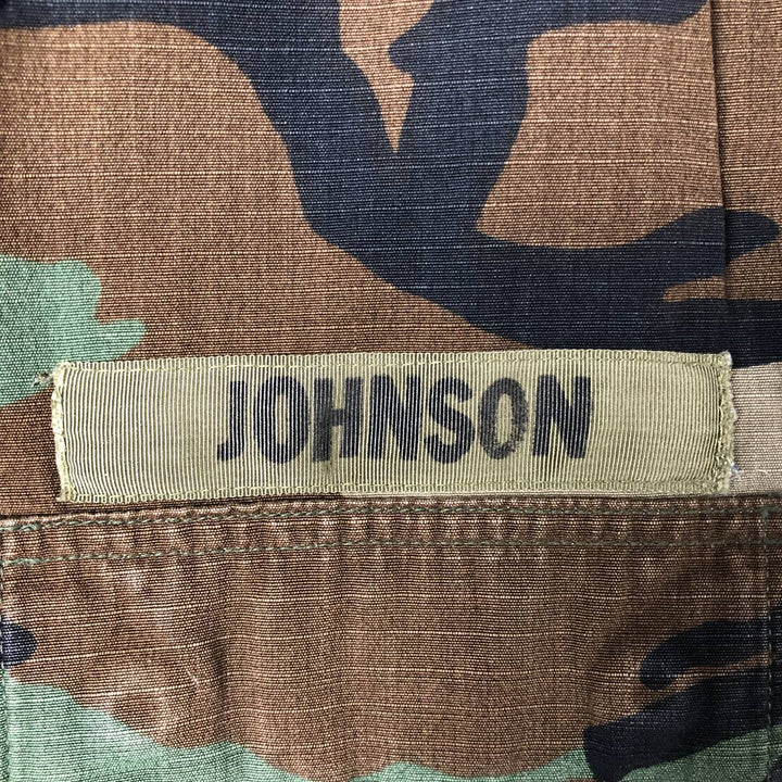 Authentic 1980'S US Army Camouflage Pattern Woodland Camo BDU Military Jacket, Made in USA, Men's Size Medium, Vintage cotton Khaki type Vintage Second Hand