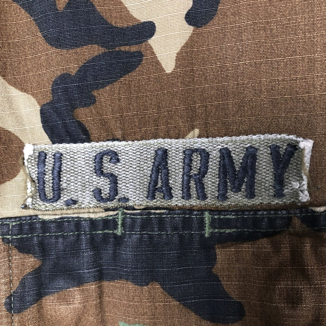 Authentic 1980'S US Army Camouflage Pattern Woodland Camo BDU Military Jacket, Made in USA, Men's Size Medium, Vintage cotton Khaki type Vintage Second Hand