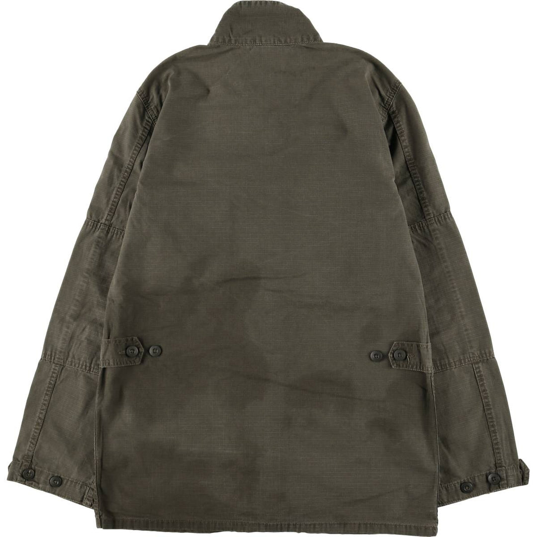 Carhartt Ripstop Stand Collar Military Jacket, Men's Size Medium cotton Khaki type Vintage Second Hand