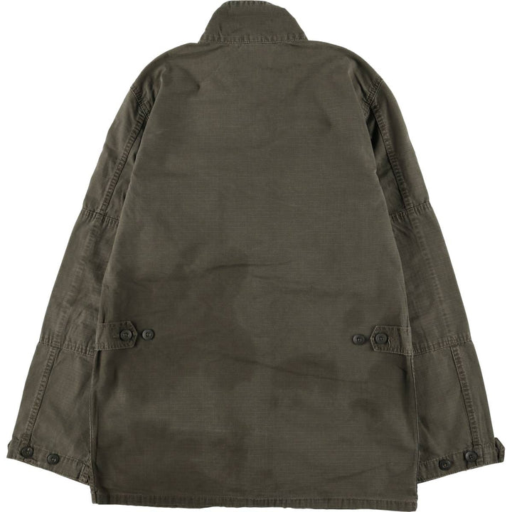 Carhartt Ripstop Stand Collar Military Jacket, Men's Size Medium cotton Khaki type Vintage Second Hand